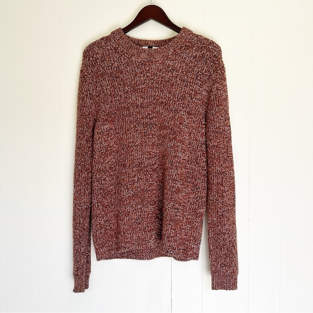 TOPMAN Burnt Orange Long Sleeve Crewneck Sweater Medium